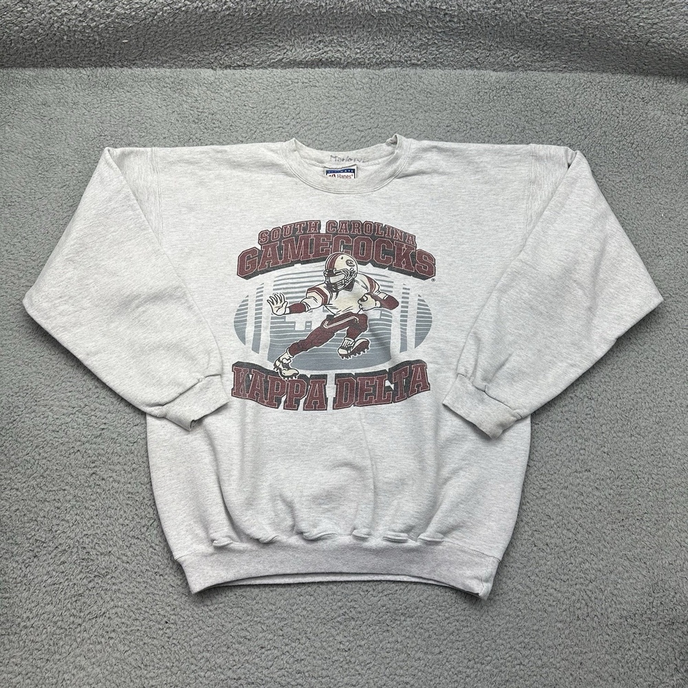 Hanes Ultimate Cotton Medium Carolina Gamecocks Kappa Delta Crewneck Sweatshirtā